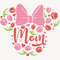 Mom Floral Svg, Mom Floral Doodle Svg, Family Vacation Svg, Mouse Head Svg, Mother's Day Svg, Vacay Mode Svg, Mom Shirt, Digital Download - 1.jpg