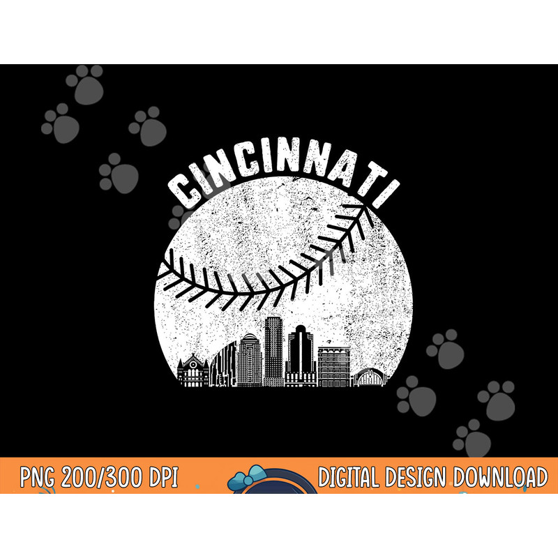Cincinnati Skyline Baseball Vintage Cincinnati OH Baseball png, sublimation copy.jpg