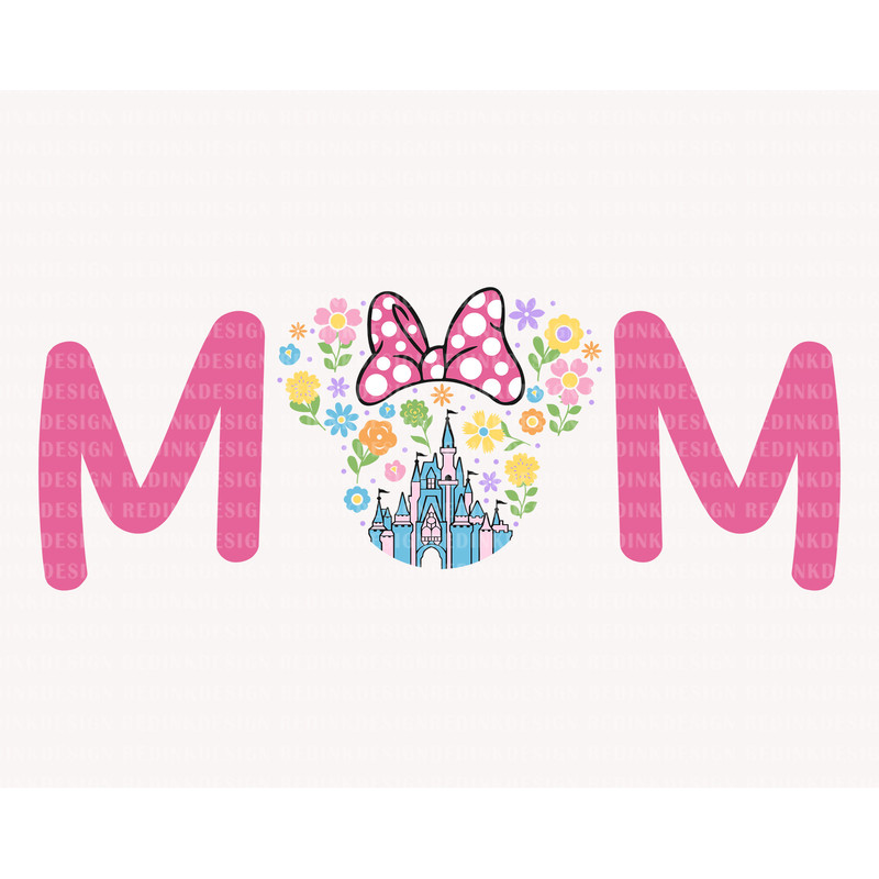Mom Svg, Mother's Day Svg, Family Trip, Mom Shirt, Vacay Mode Svg, Mouse Mom Svg, Mom Floral Svg, Magical Castle Svg, Best Gift For Mom - 1.jpg