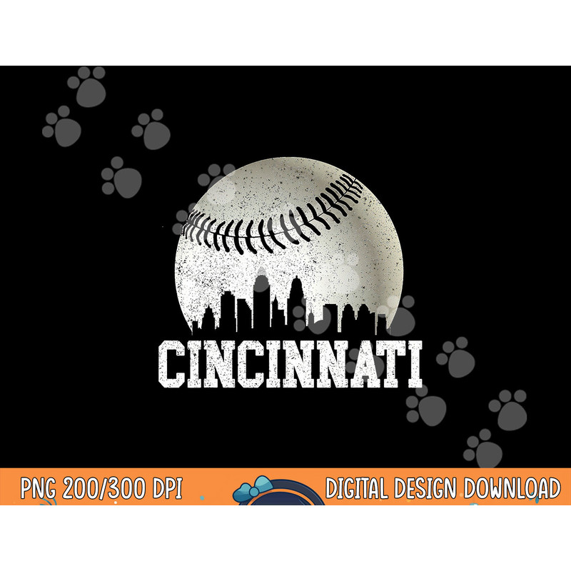 Cincinnati Vintage Baseball Distressed Gameday Retro png, sublimation copy.jpg
