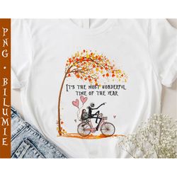 it's the most wonderful time of the year png, jack and sally png, fall png, nightmare before christmas png, sublimation