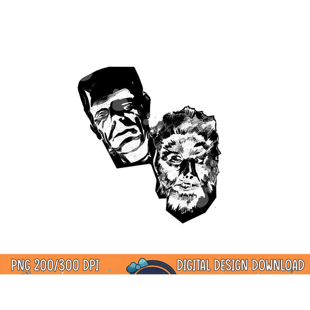 Classic Halloween Monster Poster Horror Movie Werewolf png,sublimation copy.jpg