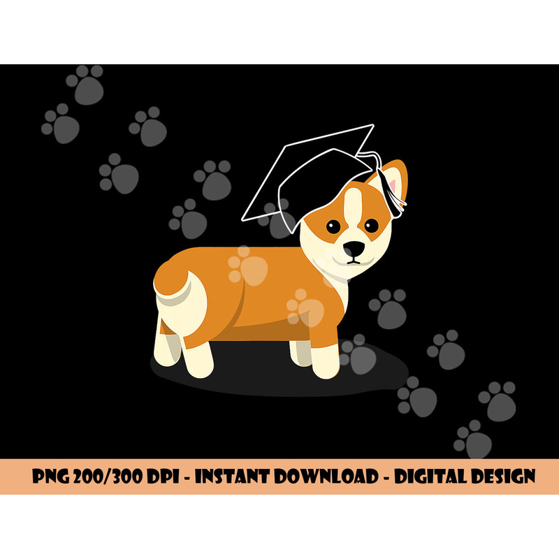 Graduation Corgi Dog png, sublimation Graduate Graduation png, sublimation copy.jpg