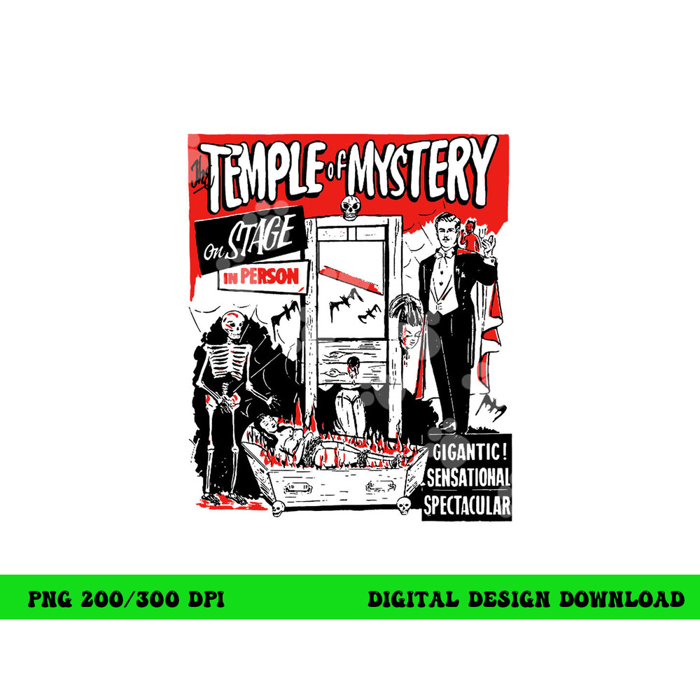 Classic Halloween Temple of Mystery Vintage Horror Show png,sublimation copy.jpg