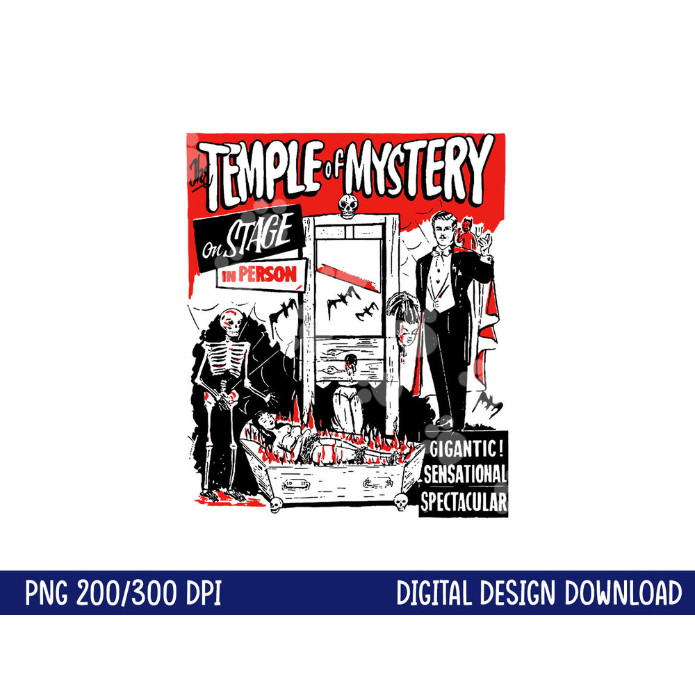 Classic Halloween Temple of Mystery Vintage Horror Show png,sublimation copy.jpg