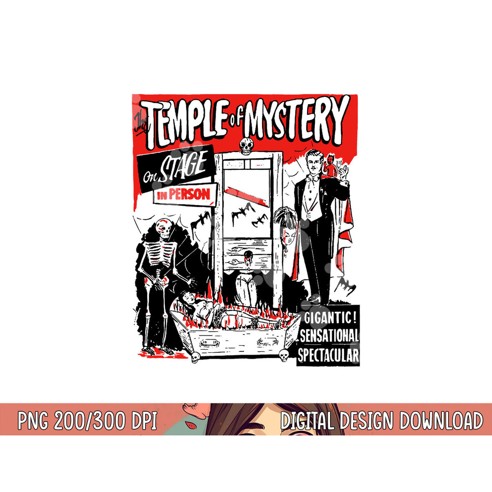 Classic Halloween Temple of Mystery Vintage Horror Show png,sublimation copy.jpg