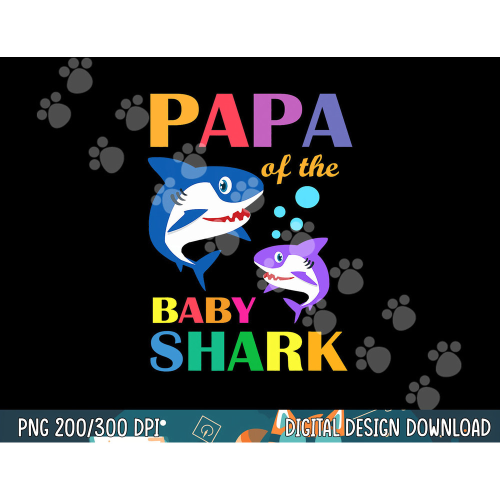 Papa Of The Baby Birthday Shark Papa Shark Christmas Day png,sublimation copy.jpg