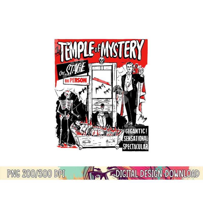 Classic Halloween Temple of Mystery Vintage Horror Show png,sublimation copy.jpg
