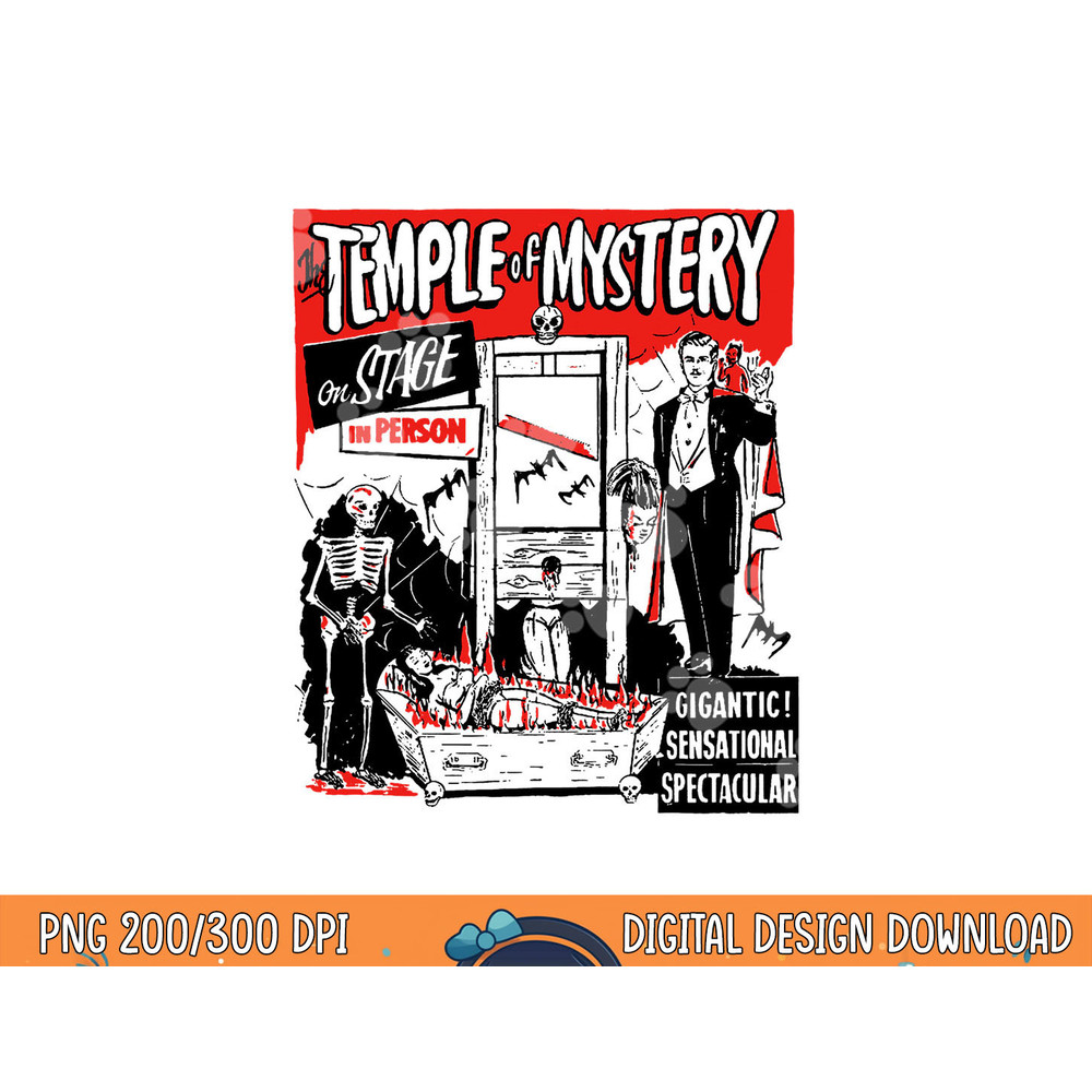 Classic Halloween Temple of Mystery Vintage Horror Show png,sublimation copy.jpg
