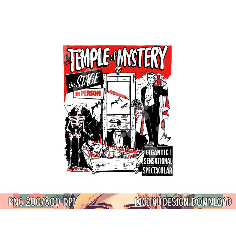 Classic Halloween Temple of Mystery Vintage Horror Show png,sublimation copy.jpg