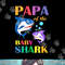 Papa Of The Baby Birthday Shark Papa Shark Christmas Day png, sublimation.jpg