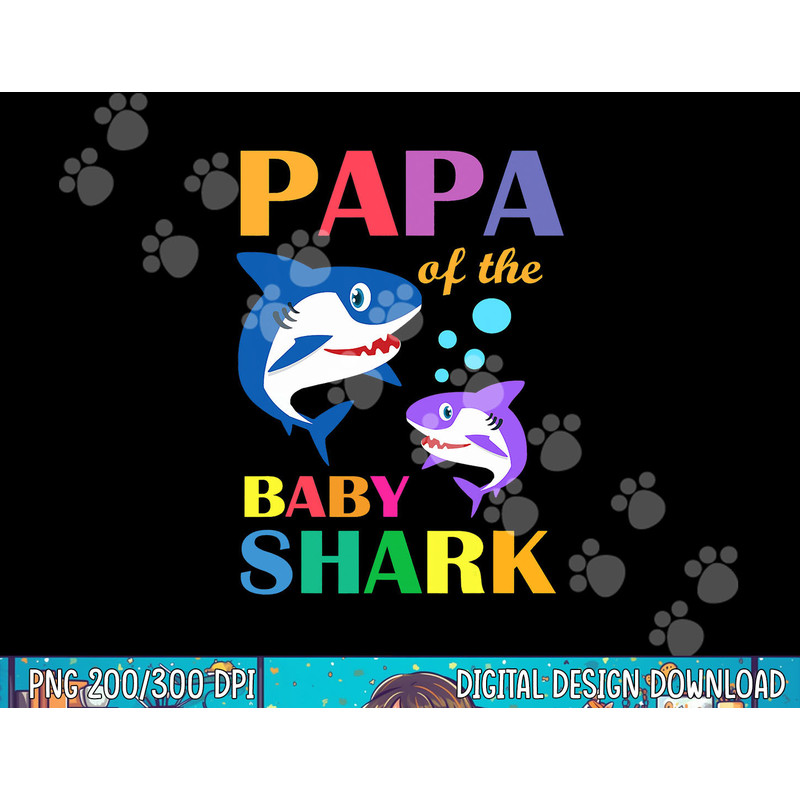 Papa Of The Baby Birthday Shark Papa Shark Christmas Day png, sublimation.jpg