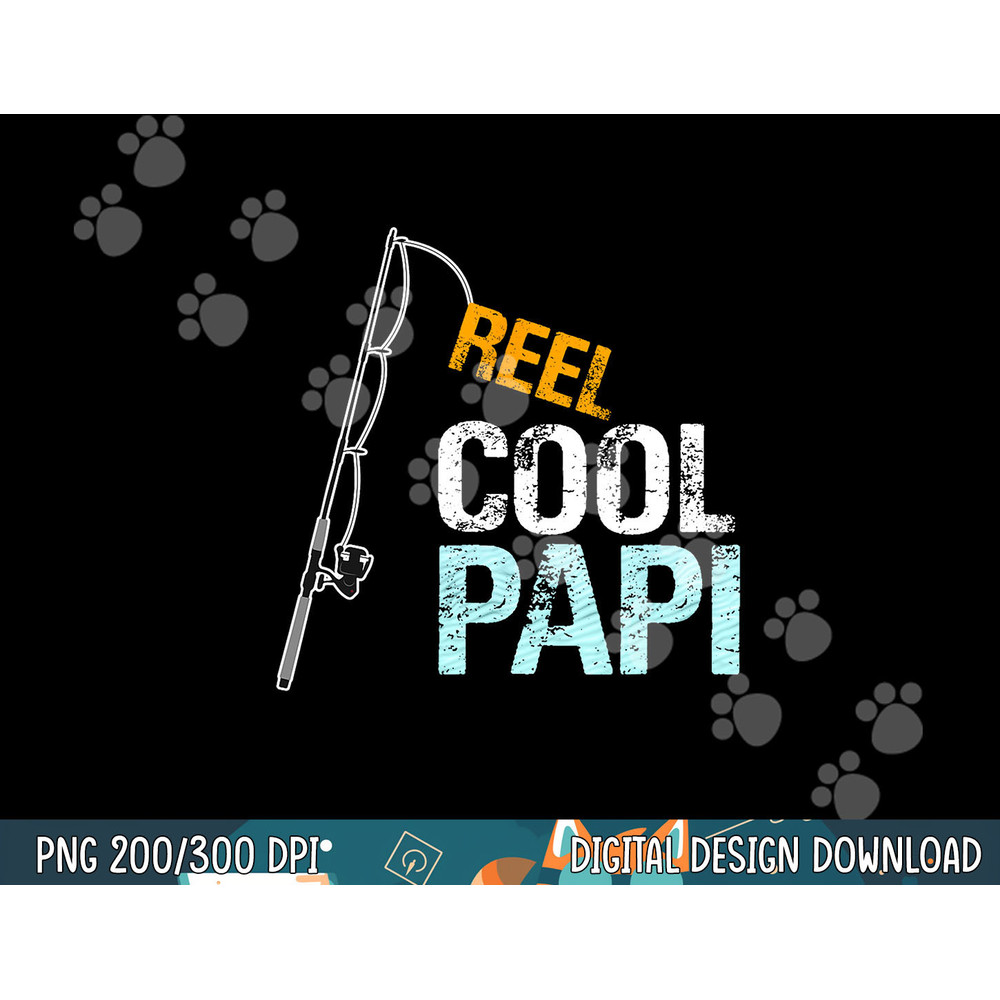 Papi Gift from Granddaughter Grandson Reel Cool Papi png, sublimation copy.jpg