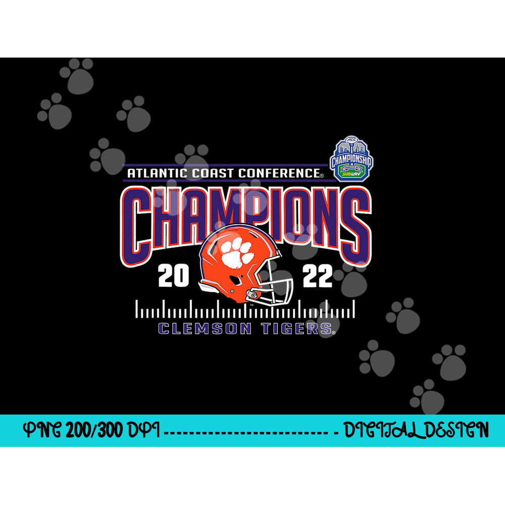 Clemson Tigers ACC Champs 2022 Football Helmet Orange png, sublimation copy.jpg