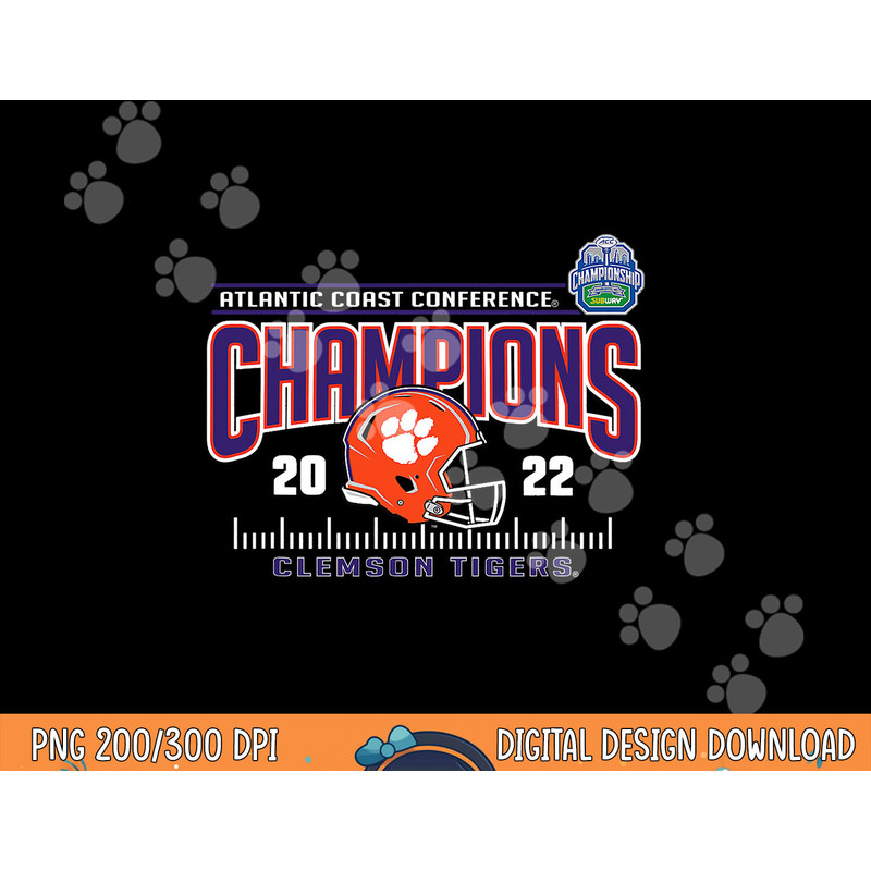 Clemson Tigers ACC Champs 2022 Football Helmet Orange png, sublimation copy.jpg
