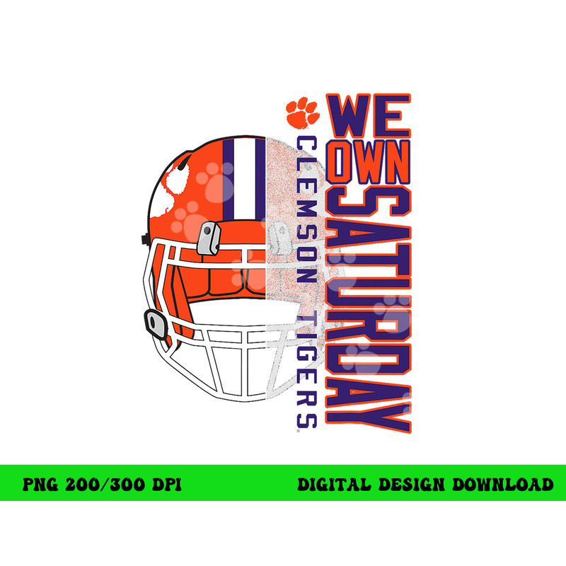 Clemson Tigers Football Saturdays Officially Licensed png, sublimation copy.jpg
