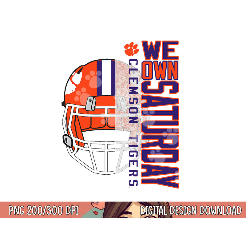 Clemson Tigers Football Saturdays Officially Licensed png, sublimation copy.jpg