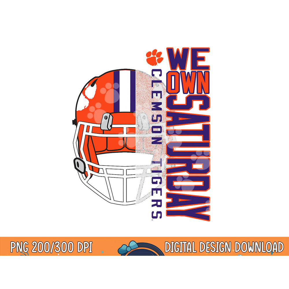 Clemson Tigers Football Saturdays Officially Licensed png, sublimation copy.jpg
