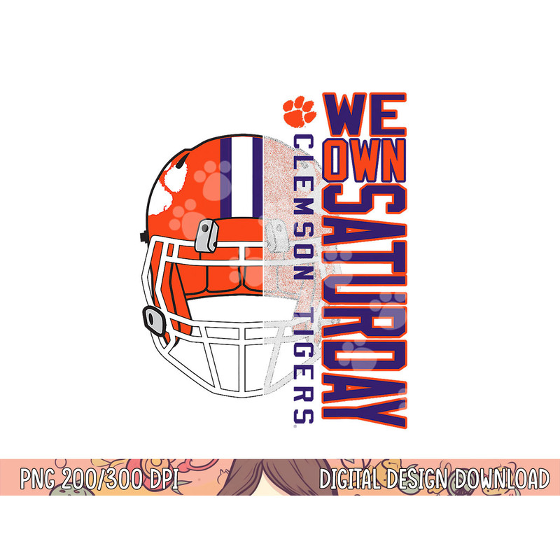 Clemson Tigers Football Saturdays Officially Licensed png, sublimation copy.jpg