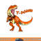 Cleveland Dinosaur Tyrannosaurus Rex Football Touchdown Kids png, sublimation copy.jpg
