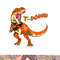 Cleveland Dinosaur Tyrannosaurus Rex Football Touchdown Kids png, sublimation copy.jpg