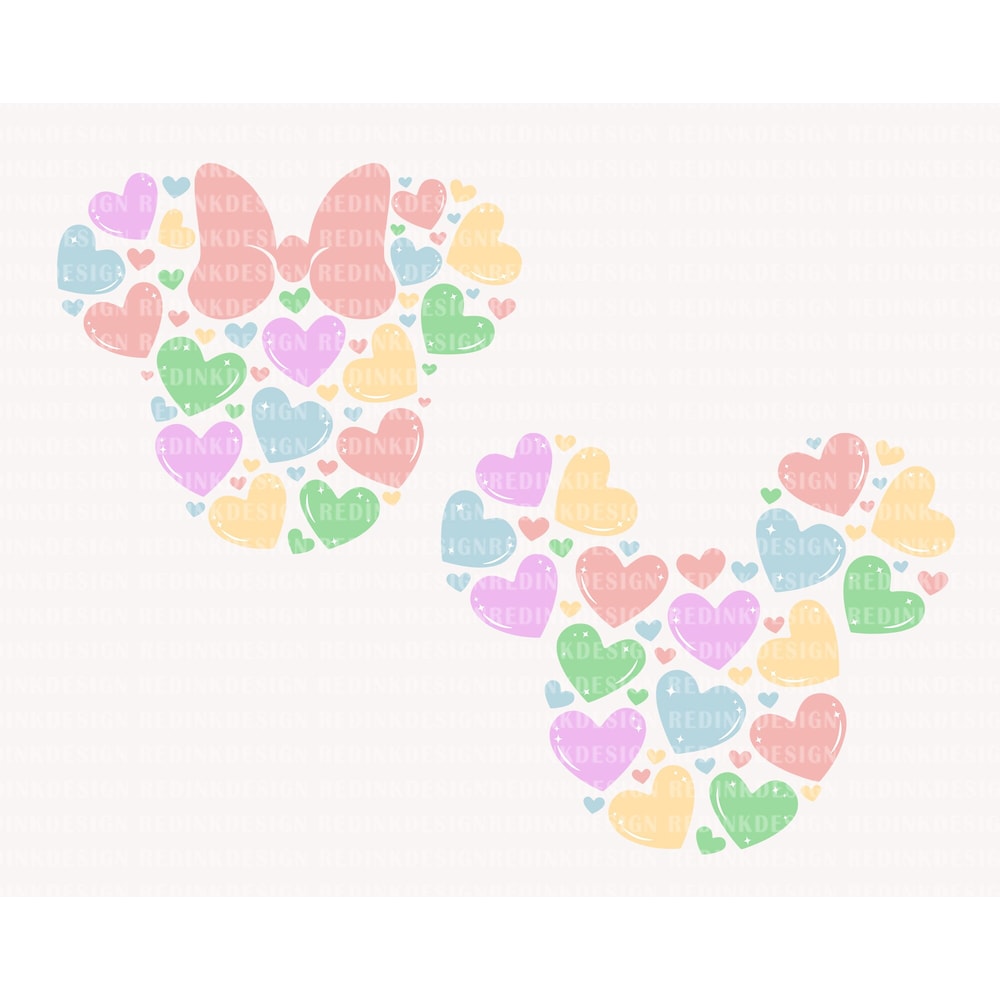 Mouse Love Bundle Svg, Mouse Candy Heart Svg, Funny Valentine's Day, Valentine's Day, Mouse Valentine Svg, Valentines shirt SVG File - 1.jpg