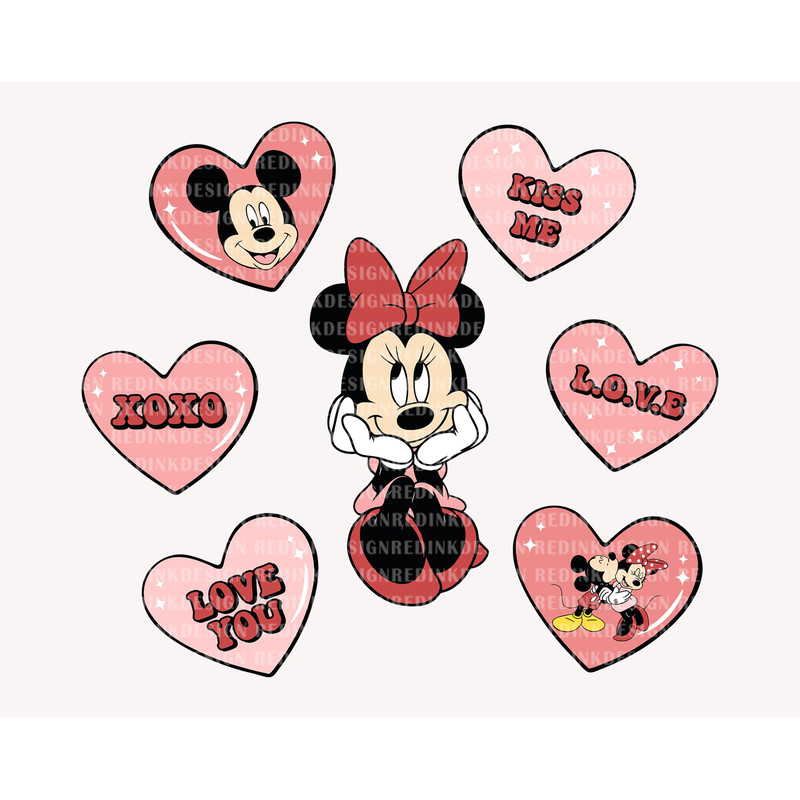 Mouse Love Svg, Mouse Valentine Svg, Funny Valentine's Day, XOXO Candy Heart, Retro Valentines Svg, Valentines Couple shirt SVG File - 1.jpg