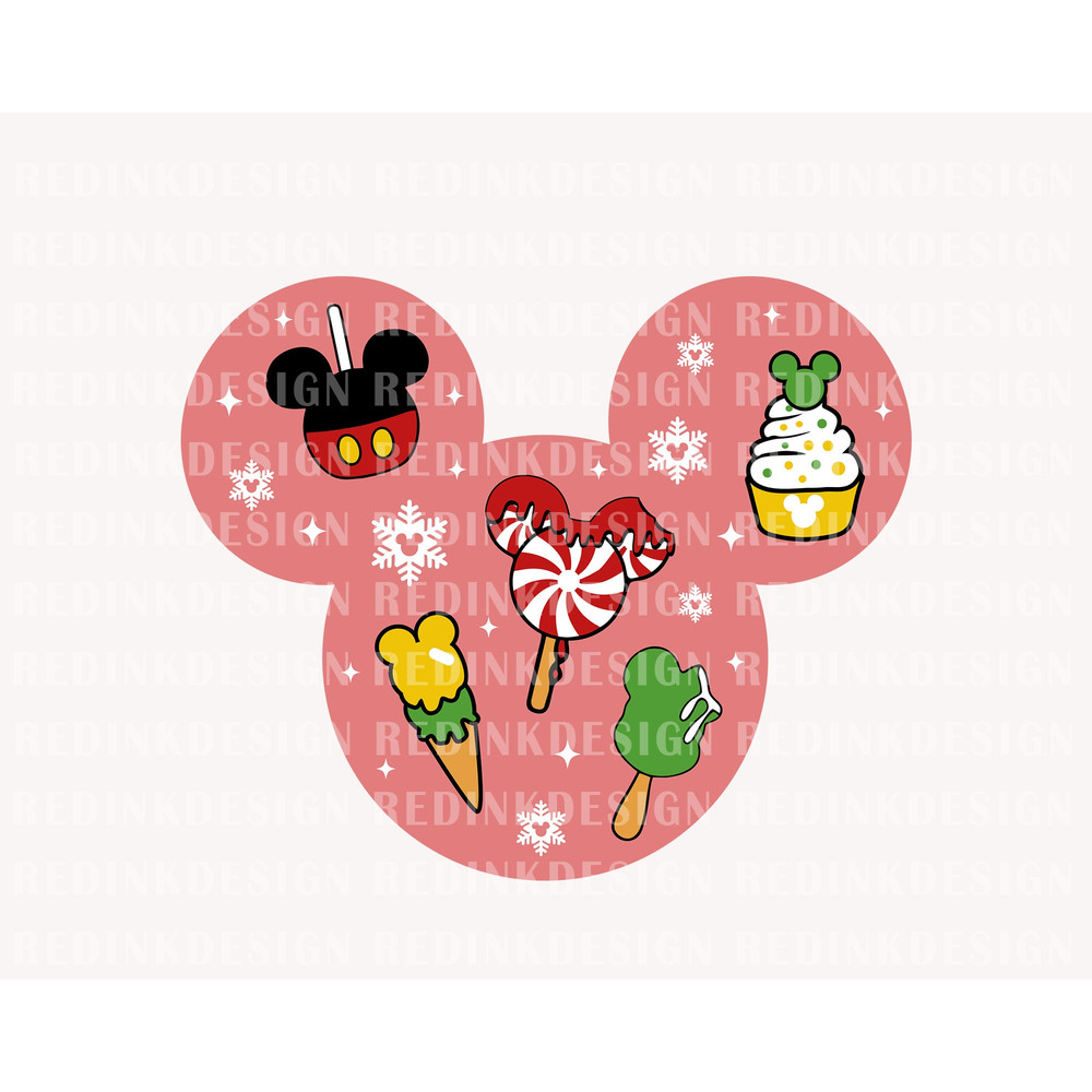 Mouse Snacks SVG, Christmas Mouse, Cupcake Svg, Family Vacation, Christmas Snacks Svg, Christmas Shirt, Holiday Season Svg Cut Files - 1.jpg