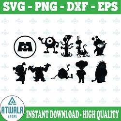 monsters inc svg, disney svg, monsters inc cut file, disney cut file, instant download, cricut file, silhouette file