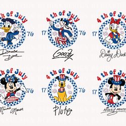 retro 4th of july 1776 svg, mouse and friends svg, july 4th