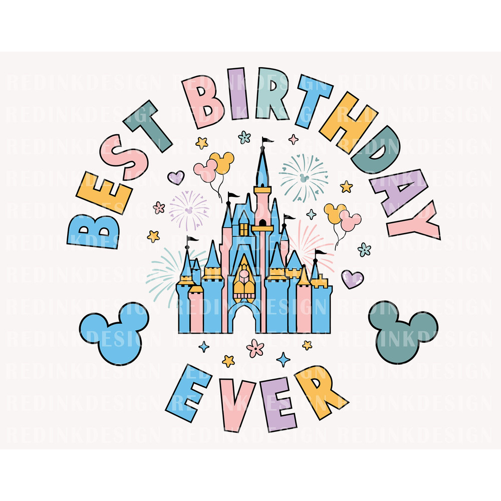 Retro Best Birthday Ever Svg, Magical Birthday Svg, Family Trip Svg, Colorful Vacay Mode Svg, Magical Kingdom Svg, Family Trip Shirt Svg - 1.jpg