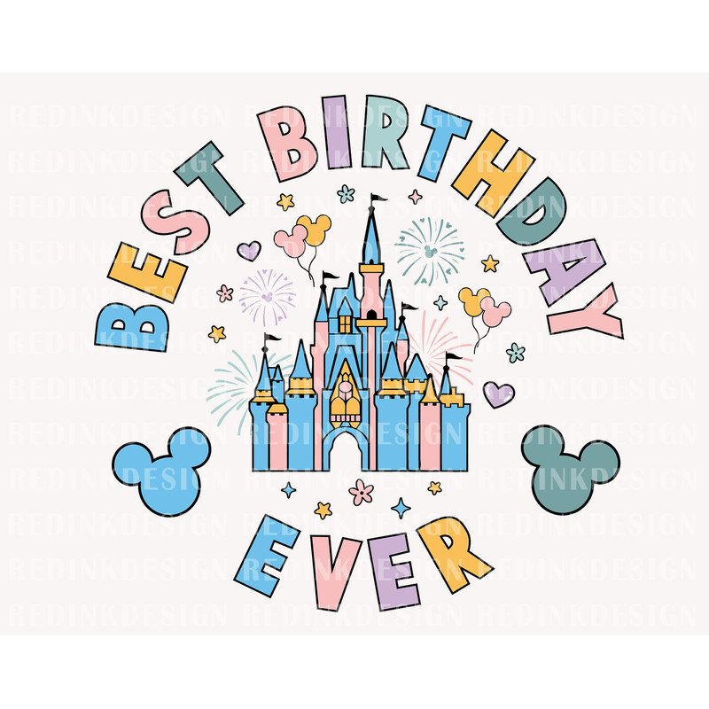 Retro Best Birthday Ever Svg, Magical Birthday Svg, Family Trip Svg, Colorful Vacay Mode Svg, Magical Kingdom Svg, Family Trip Shirt Svg - 1.jpg
