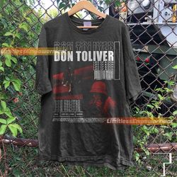 don toliver vintage t-shirt, don toliver life of a don shirt, don toliver fan tees, vintage bootleg inspired tee, graphi