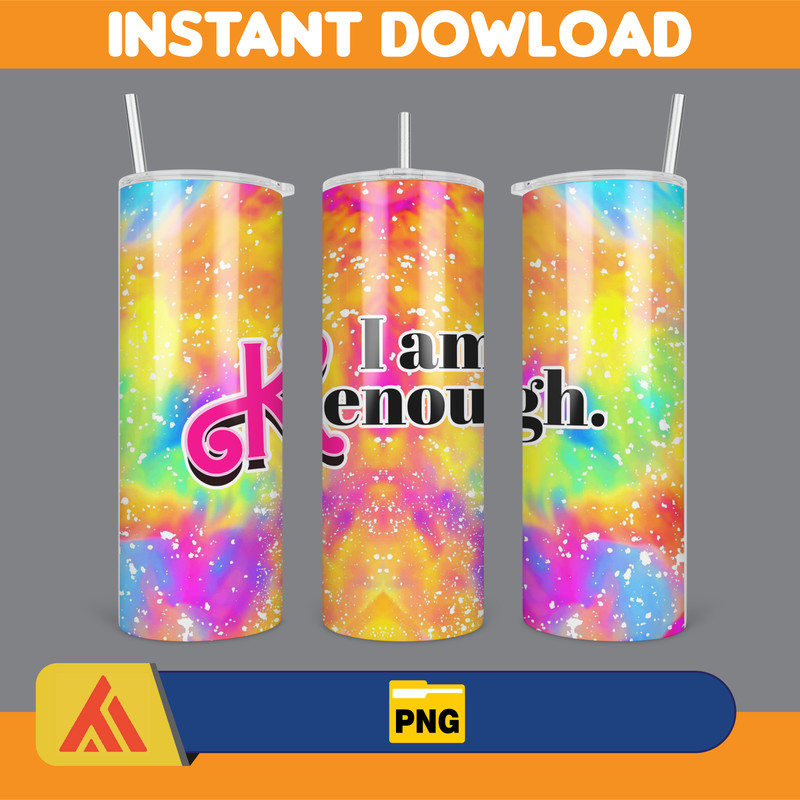 I Am Kenough Inflated Tumbler Wrap, Big Time Kenergy Inflated Tumbler Wrap PNG, Ken Is Enough Tumbler PNG, Barbi Doll Skinny Tumbler PNG (1).jpg