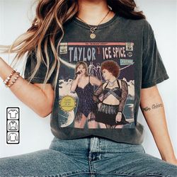 taylor x spice comic shirt, 90s vintage merch book art karma midnights album world tour ticket 2023 graphic unisex tee v