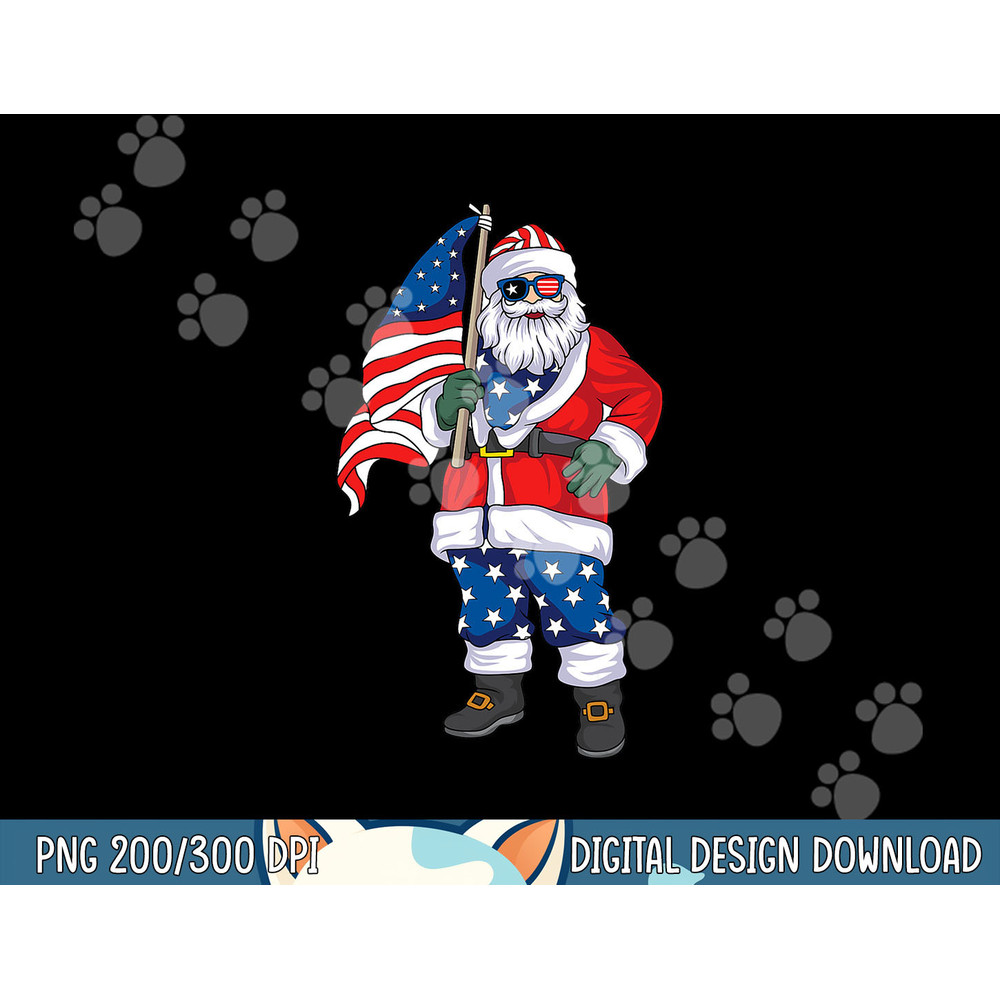 Patriotic Santa American Christmas 4th Of July Santa png, sublimation copy.jpg