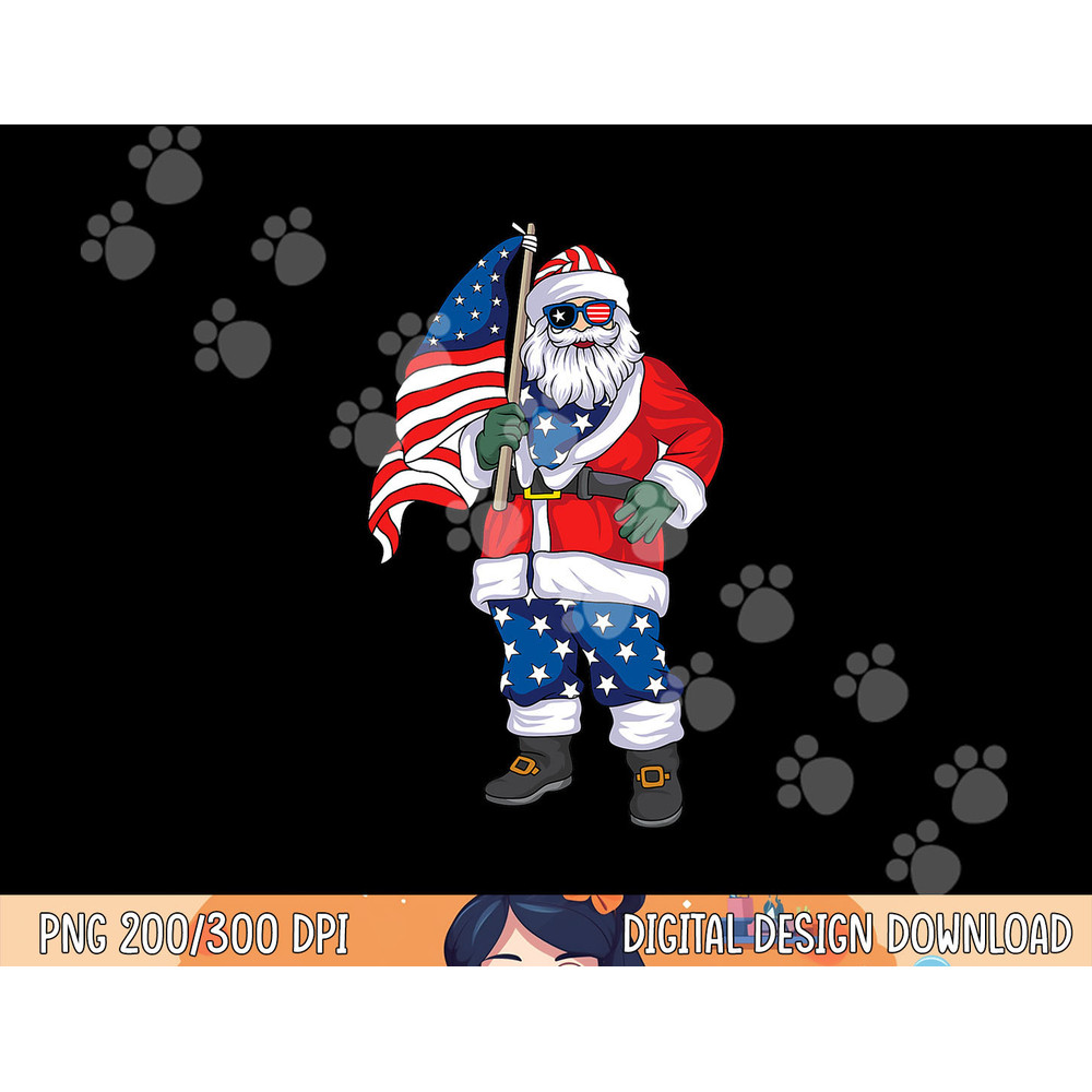Patriotic Santa American Christmas 4th Of July Santa png, sublimation copy.jpg