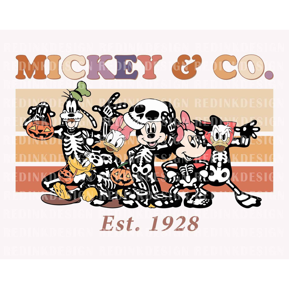 Retro Halloween PNG, Halloween Mouse And Friend Png, Spooky Season Png, Trick Or Treat Png, Halloween Masquerade, Halloween Trendy Shirt Png - 1.jpg