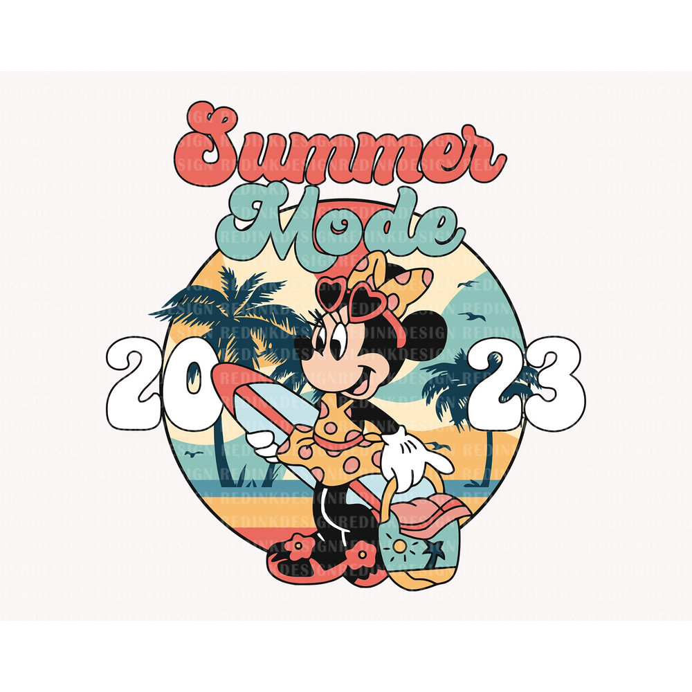 Retro Summer Mode Svg, Summer Trip Svg, Cute Mouse Svg, Vacay Mode Svg, Magical Kingdom Svg, Summer Vibes Svg, Family Trip Shirt Svg - 1.jpg