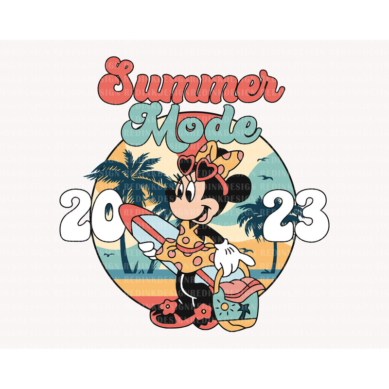 Retro Summer Mode Svg, Summer Trip Svg, Cute Mouse Svg, Vacay Mode Svg, Magical Kingdom Svg, Summer Vibes Svg, Family Trip Shirt Svg - 1.jpg