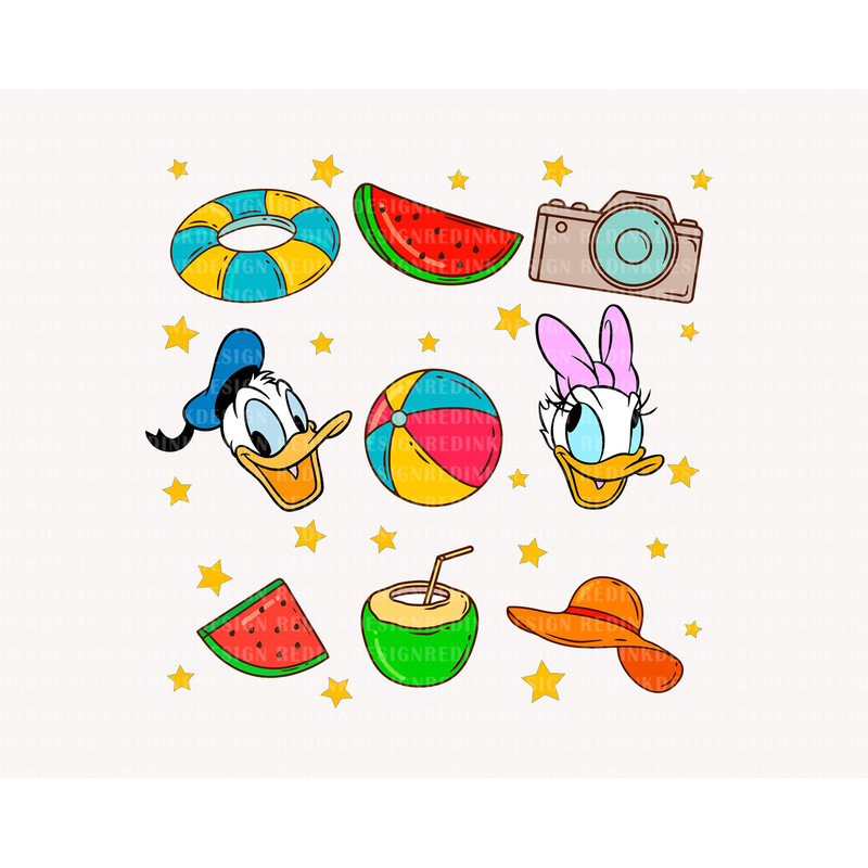 Retro Summer Vibes Svg, Summer Vacation Svg, Family Trip Svg, Magical Kingdom Svg, Cute Duck Svg, Vacay Mode Svg, Family Trip Shirt Svg - 1.jpg