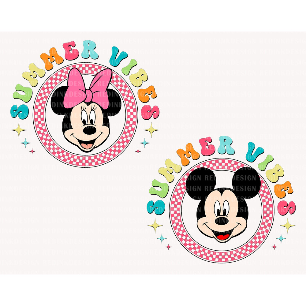 Retro Summer Vibes Svg, Summer Vacation Svg, Family Trip Svg, Magical Kingdom Svg, Mouse Head Svg, Vacay Mode Svg, Family Trip Shirt Svg - 1.jpg