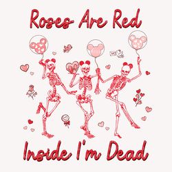 roses are red inside im dead svg, dancing skeleton svg, funn