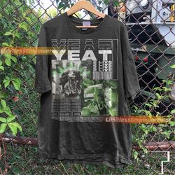 yeat rap shirt, yeat merch sweatshirt retro y2k vintage bootleg yeat album 2 alive graphic tee rap 90s hiphop