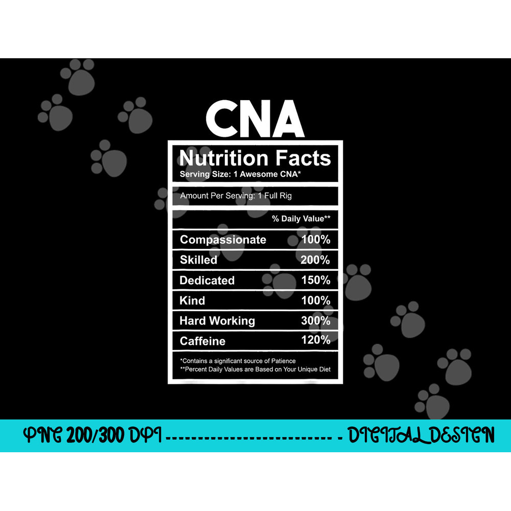 CNA Nutrition Facts Certified Nursing Assistant png,sublimation copy.jpg