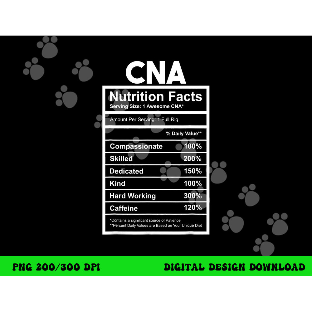 CNA Nutrition Facts Certified Nursing Assistant png,sublimation copy.jpg
