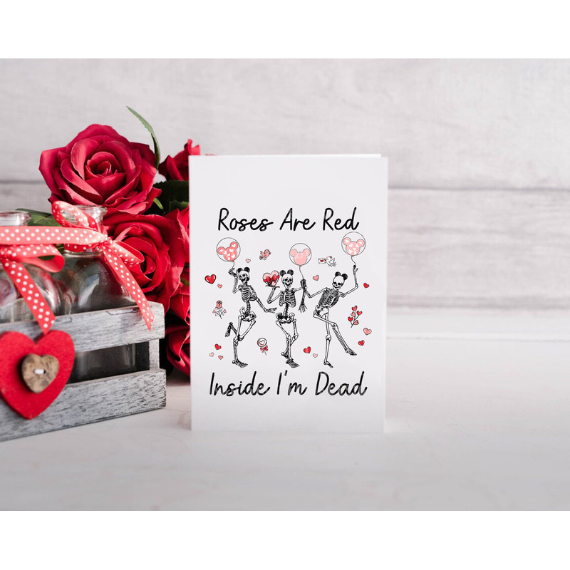 Roses Are Red Inside I'm Dead Svg, Dancing Skeleton Svg, Funny Valentine's Day, Skeleton Heart, Valentine's Day Svg, Holiday Season SVGFiles - 2.jpg