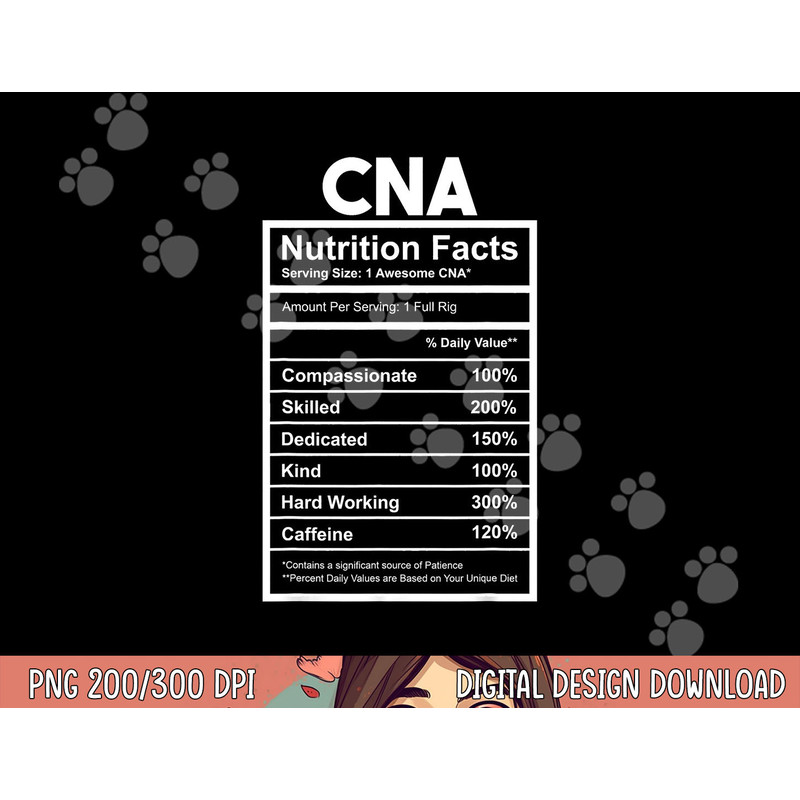 CNA Nutrition Facts Certified Nursing Assistant png,sublimation copy.jpg