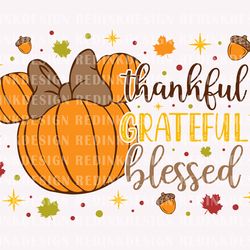thankful grateful blessed svg, thanksgiving pumpkin svg, hap