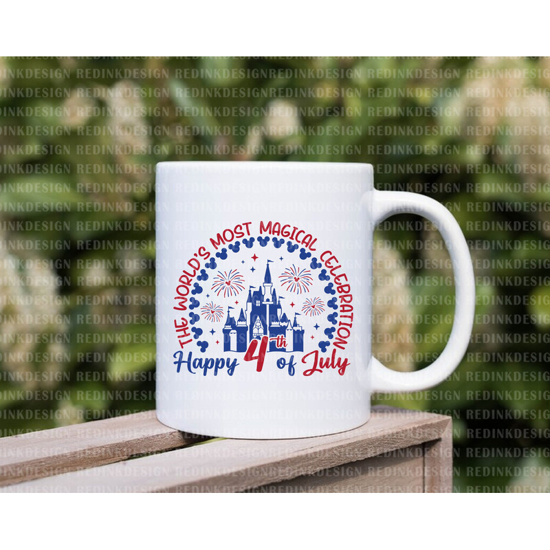 The World's Most Magical Celebration Svg, Happy 4th of July Svg, Magical Castle Svg, July 4th Svg, American Flag Svg, Independence Day Svg - 3.jpg